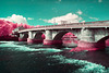 Dumbarton Bridge and the River Leven - Infrared