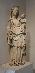 Marble Virgin and Child in the Cloisters, June 2011