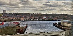 Views of the Tyne from the derelict site that used to be Swan Hunter Shipyard Wallsend