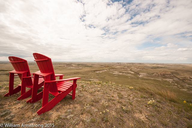 view from the red chair