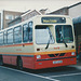 First Eastern Counties Buses 493 (JDZ 2376) in Bury St. Edmunds – Nov/Dec 1998