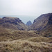 Looking towards The Tower at Alport Castles from Little Moor (Scan from Oct 1990)