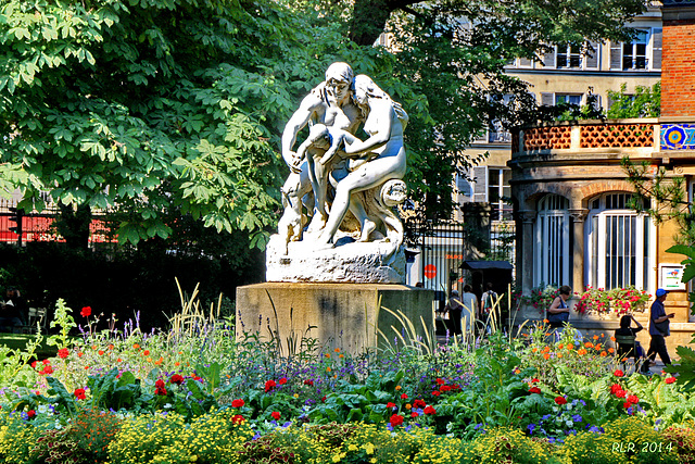 Paris, Skulptur im Jardin du Luxembourg