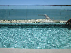 View from the swimming-pool on top of Hotel Praiano.