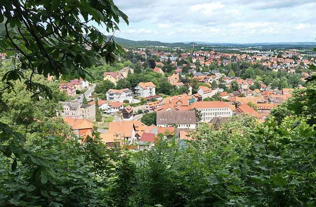 Blankenburg (Harz) vom Großen Schloss  aus gesehen