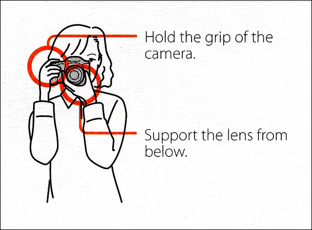 How To Hold Your Sony Alpha A230 DSLR