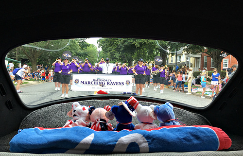 Unique View of a Parade