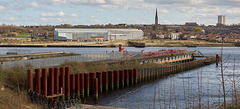 Views of the Tyne from the derelict site that used to be Swan Hunter Shipyard Wallsend