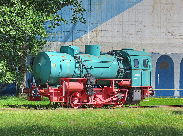 (174/365) Dampfspeicherlok, Lok Nr. 6, ehemalige Werklok der Stadtwerke Chemnitz