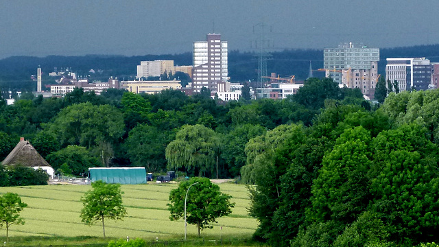 Balkonausblick - 10 Minuten vor dem Gewitter