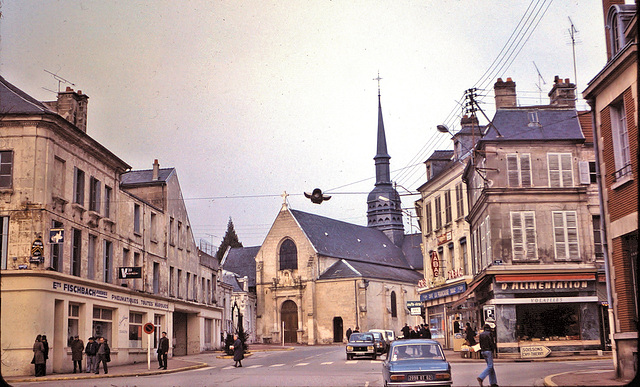 Villers-Cotterêts (02) Février 1976. (Diapositive numérisée).