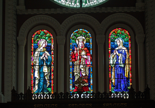 Stained Glass on east wall of chancel, St Anne's Church, Aigburth, Liverpool