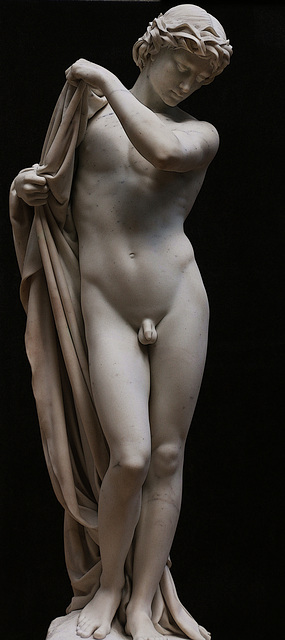 Narcisse , marbre de Paul Dubois .