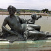 Nymph and Child Blowing on a Sea Shell Sculpture in the Gardens of Versailles, June 2013