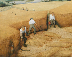 Detail of the Harvesters by Bruegel in the Metropolitan Museum of Art, February 2019