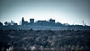 Die Burg Bentheim aus 6 km Entfernung