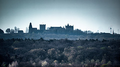 Die Burg Bentheim aus 6 km Entfernung