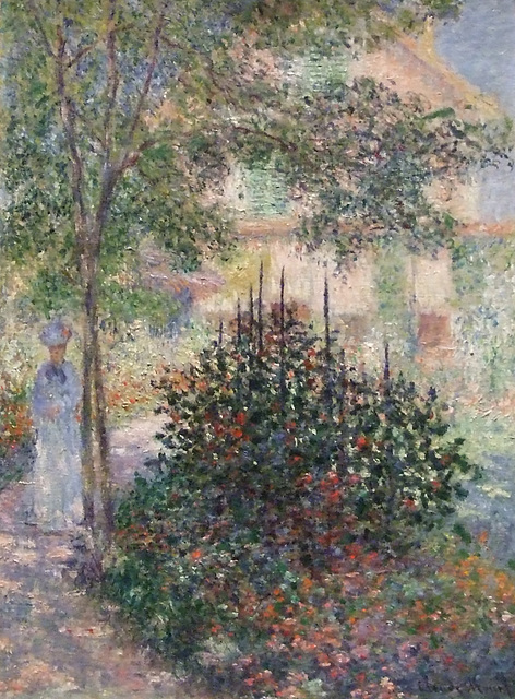 Detail of Camille Monet in the Garden at Argenteuil by Monet in the Metropolitan Museum of Art, January 2010