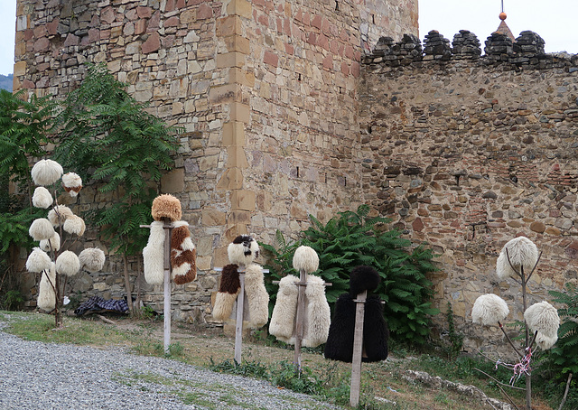 Furry waistcoats and hats