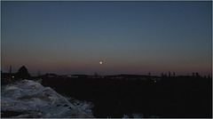 Northerly moonrise