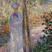 Detail of Camille Monet in the Garden at Argenteuil by Monet in the Metropolitan Museum of Art, January 2010