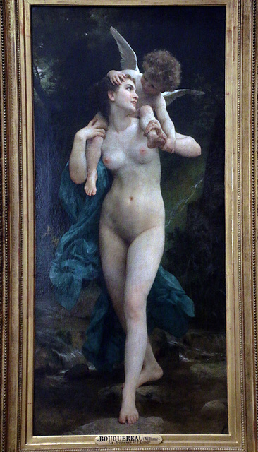 " La Jeunesse et l'Amour " , huile sur toile de William Bouguereau
