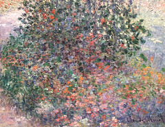 Detail of Camille Monet in the Garden at Argenteuil by Monet in the Metropolitan Museum of Art, January 2010