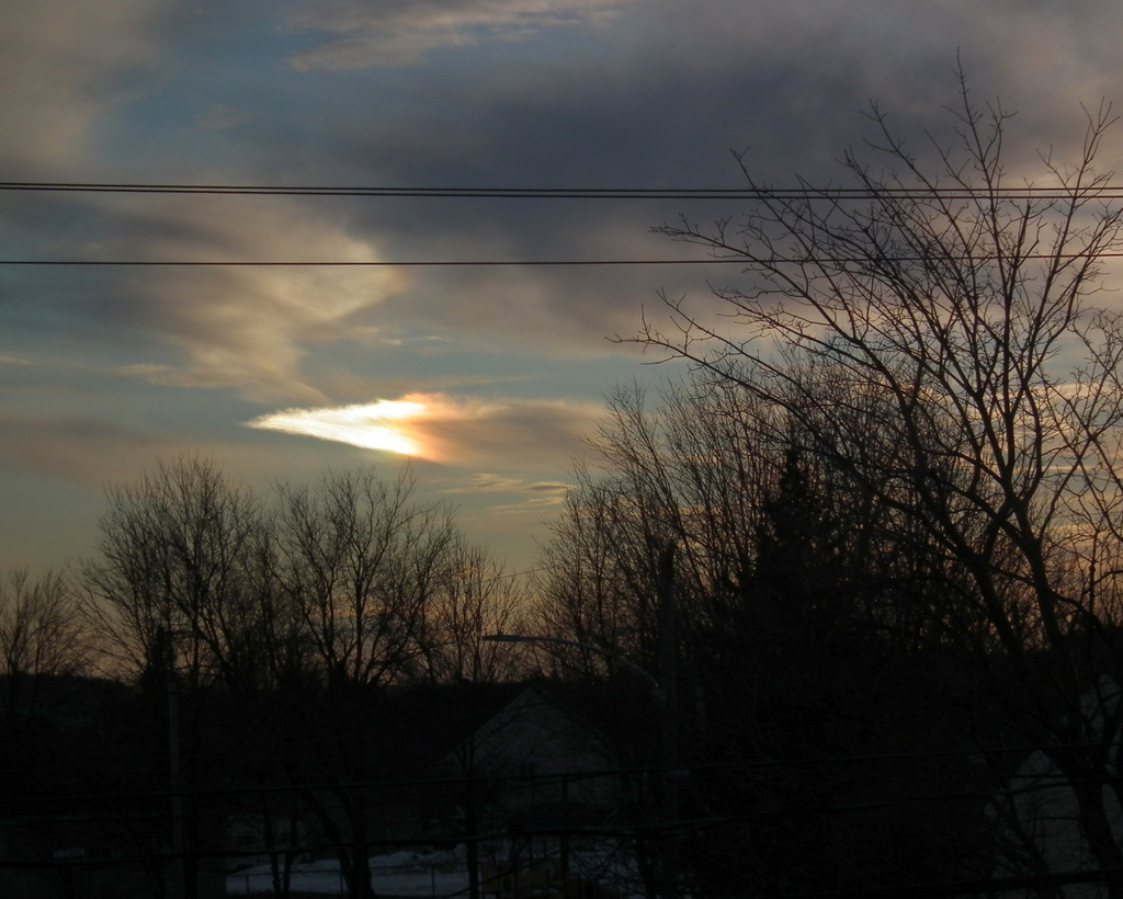 nuage en feu / cloud on fire