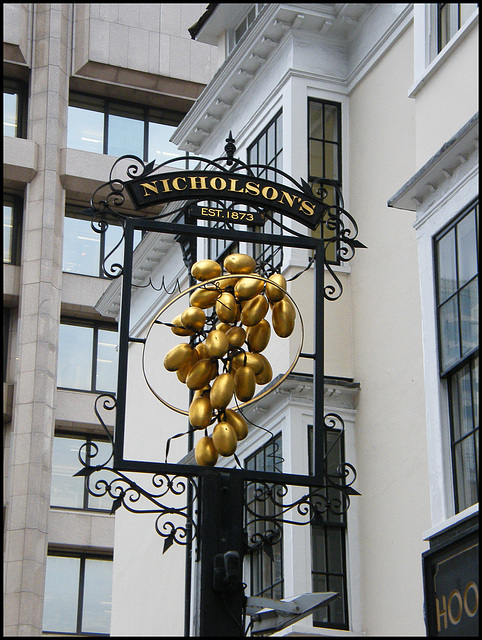 Hoop & Grapes sign