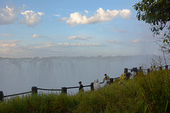 Zambia, Observing Victoria Falls from "Knife Edge" Trail