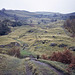 Descending from Little Moor towards Alport Farm (Scan from Oct 1990)