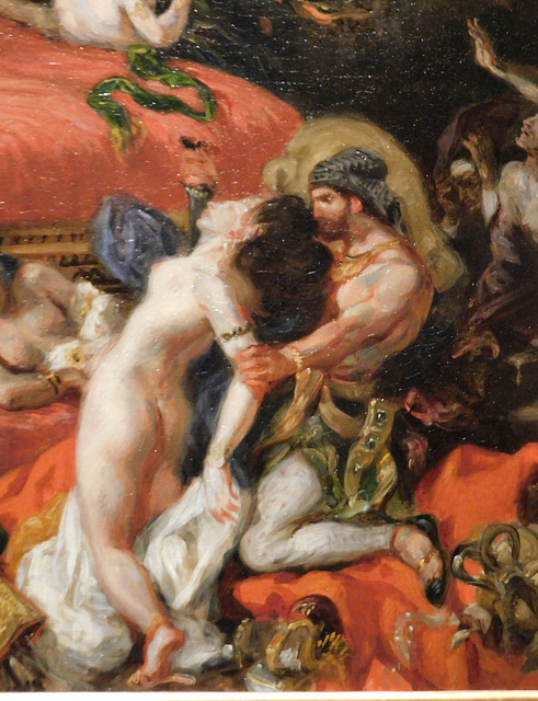 Detail of The Death of Sardanapalus by Delacroix in the Metropolitan Museum of Art, January 2019