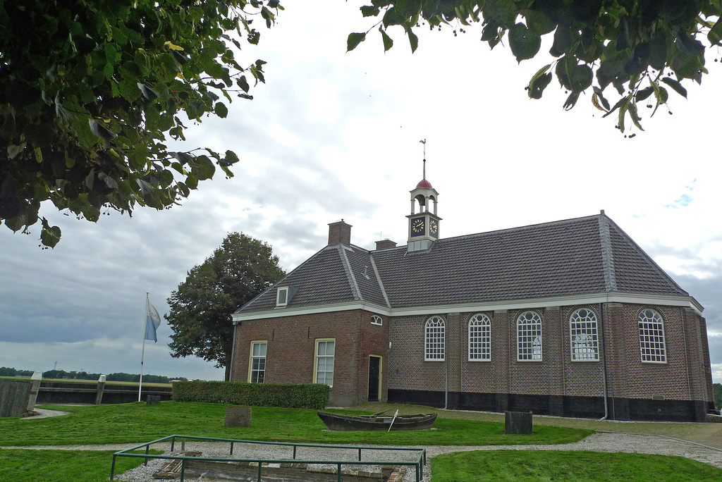 Nederland - Noordoostpolder, Schokland - Waterstaatskerk