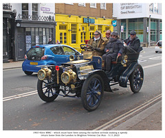 1903 MMC makes a speedy return from Brighton - Veteran Car Run - 5 11 2023