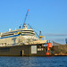 Hamburg 2019 – Cruise ship AIDAluna in dock 11 of Blohm+Voss