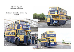 AEC Regent III AHC 442 Eastbourne Classic Bus Running Day 7 7 2024