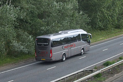 DSCF9096 P & D York Travel (Wolverhampton) YN13 XYW on the A11 at Red Lodge, Suffolk - 5 Aug 2017