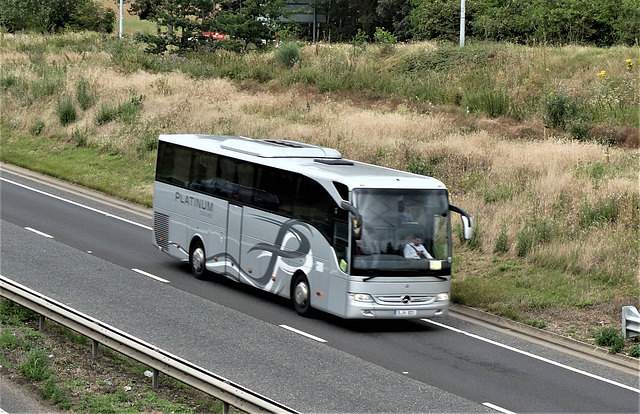 Platinum Coaches Mercedes-Benz Tourismo on the A11 at Red Lodge - 14 Jul 2019 (P1030137)