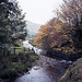 Looking downstream along the River Alport from near Alport Farm (Scan from Oct 1990)