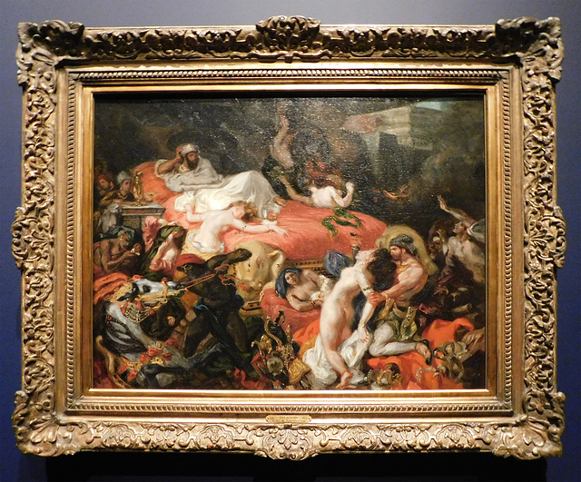 The Death of Sardanapalus by Delacroix in the Metropolitan Museum of Art, January 2019