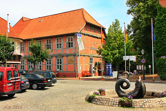 Hitzacker, Markt mit Rathaus