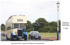 Leyland TD4 JK5605 Eastbourne Classic Bus Running Day 7 7 2024