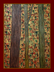 Arbres sur fond doré (2007)