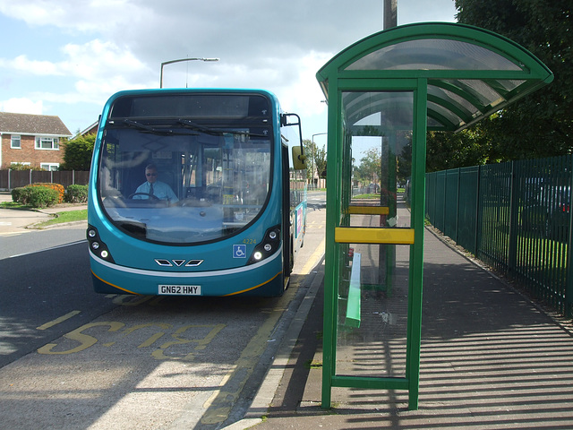 Arriva 4224 ( GN62 HMY) in Shoeburyness - 25 Sep 2015 (DSCF1802)