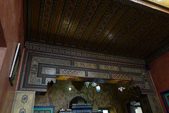 plafond restaurant de la Mosquée de Paris, éclairages
