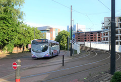 First Manchester 66910 (MX55 FFY) at Salford Quays - 25 May 2019 (P1020169)