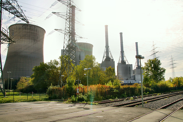 Erdgasblöcke des Kraftwerks Gersteinwerk (Werne-Stockum) / 13.10.2019