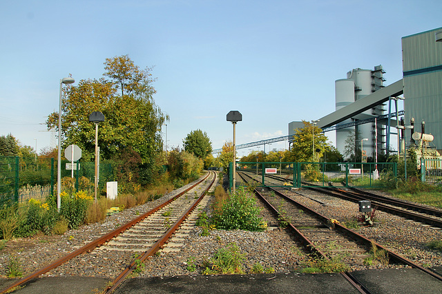 Die Werne–Bockum-Höveler Eisenbahn am Kraftwerk Gersteinwerk (Werne-Stockum) / 13.10.2019