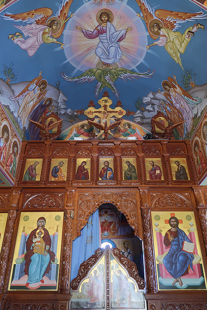 The Iconostasis with angels above