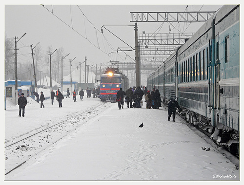 A stop at Konosha - Russia